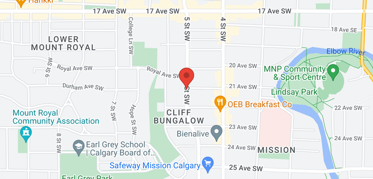 map of 2122 5 ST SW